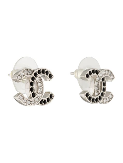 chanel strass flower earrings|Chanel jewelry.